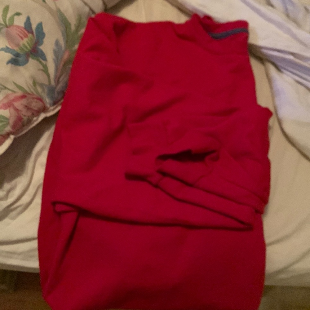 Red long sleeve sweatshirt